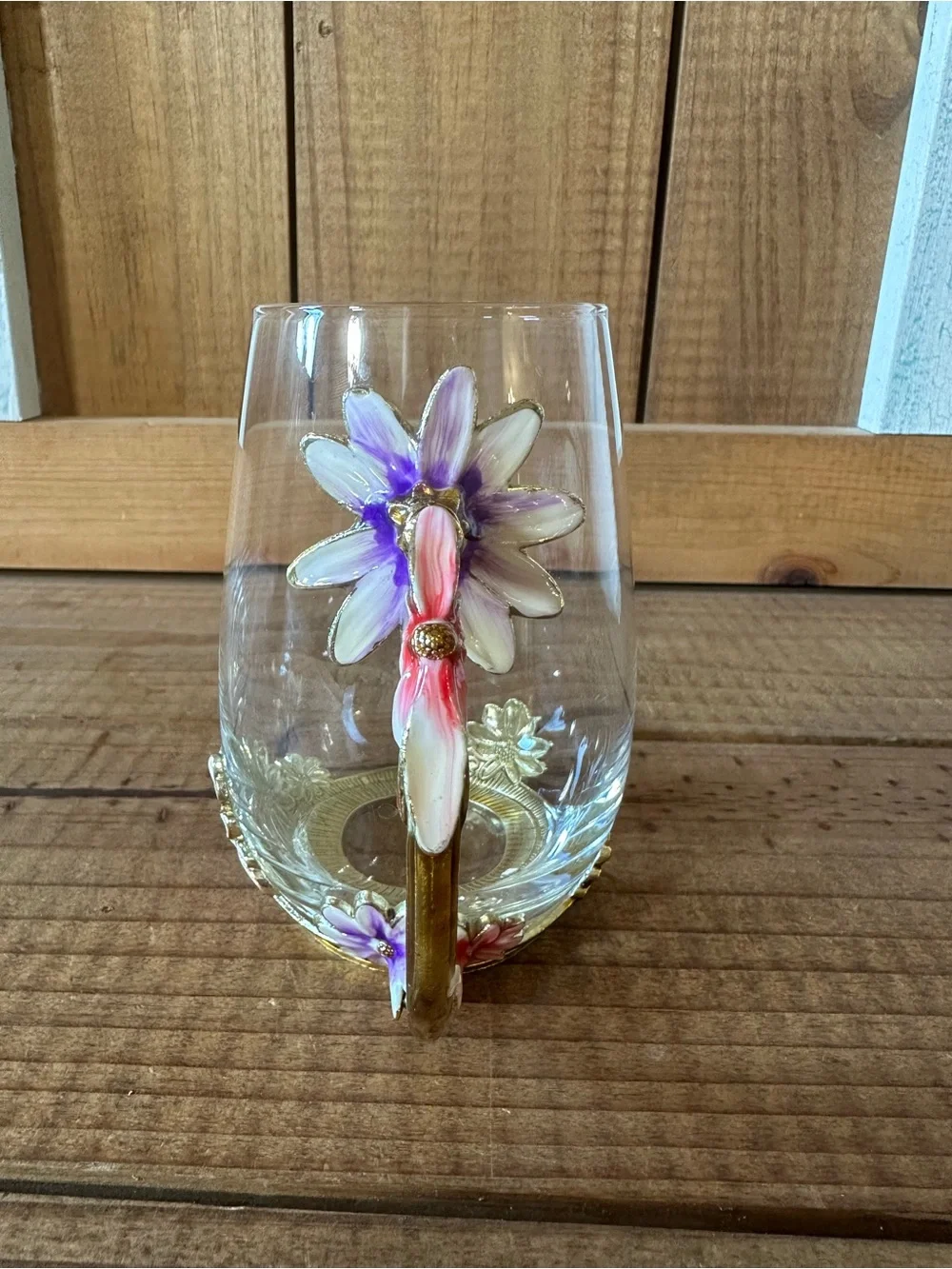 Arc of France Glass Floral Mug